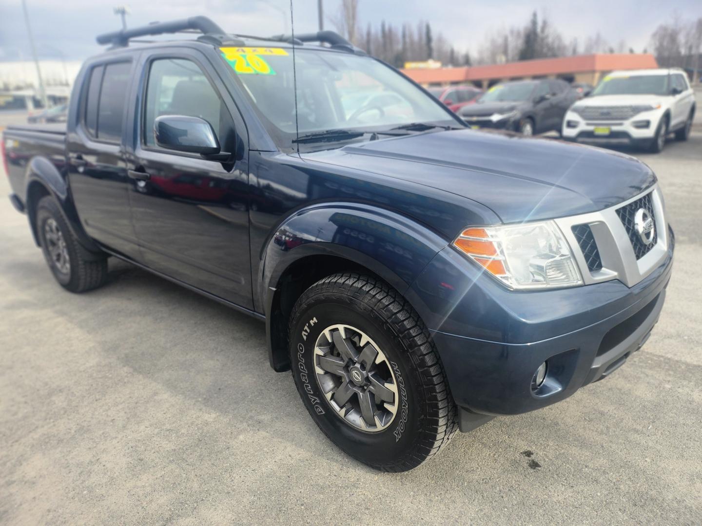 2020 BLUE NISSAN FRONTIER pro-4x (1N6ED0EB6LN) with an 3.8L engine, Automatic transmission, located at 1960 Industrial Drive, Wasilla, 99654, (907) 274-2277, 61.573475, -149.400146 - Photo#7